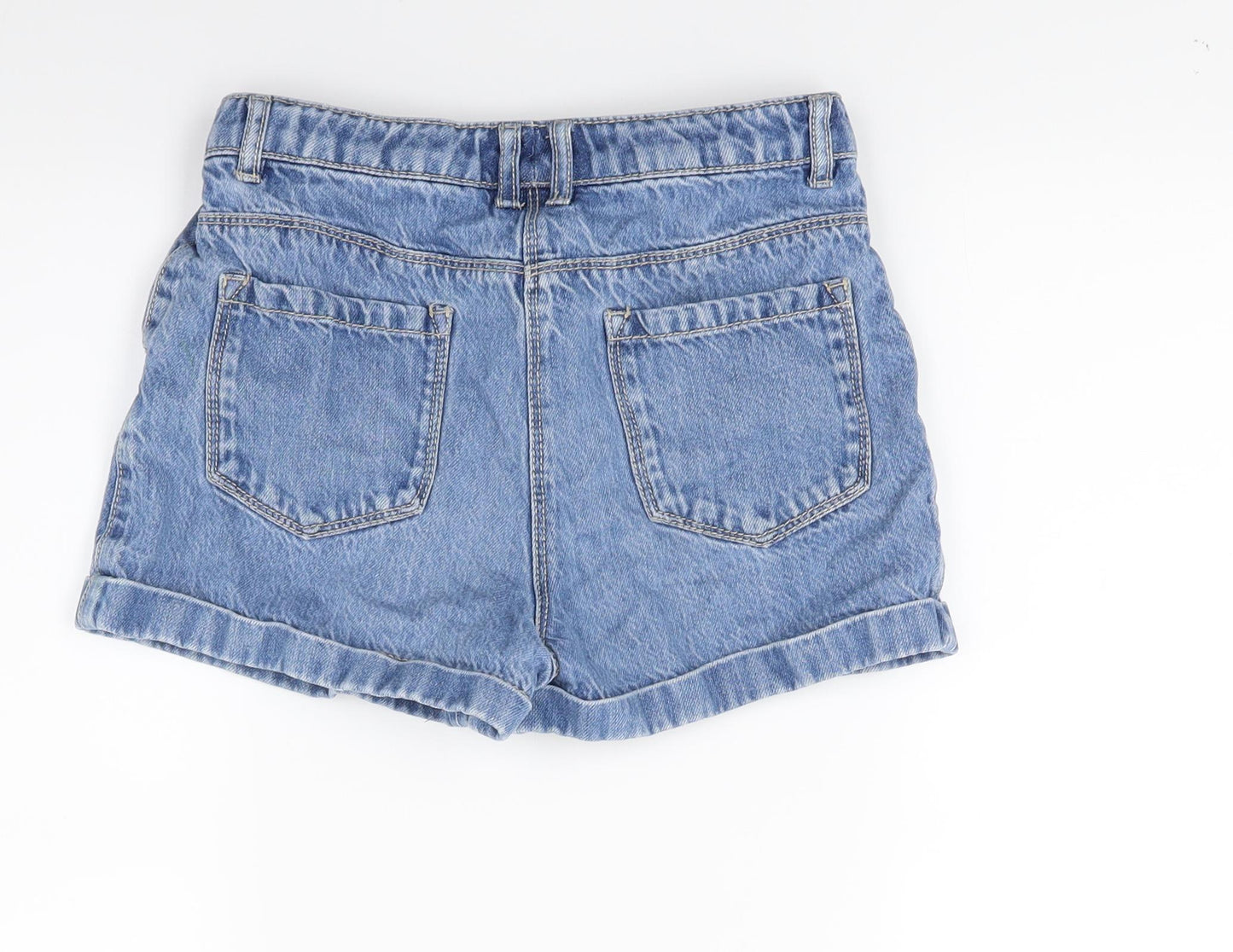 NEXT Girls Blue  Denim Cut-Off Shorts Size 10 Years