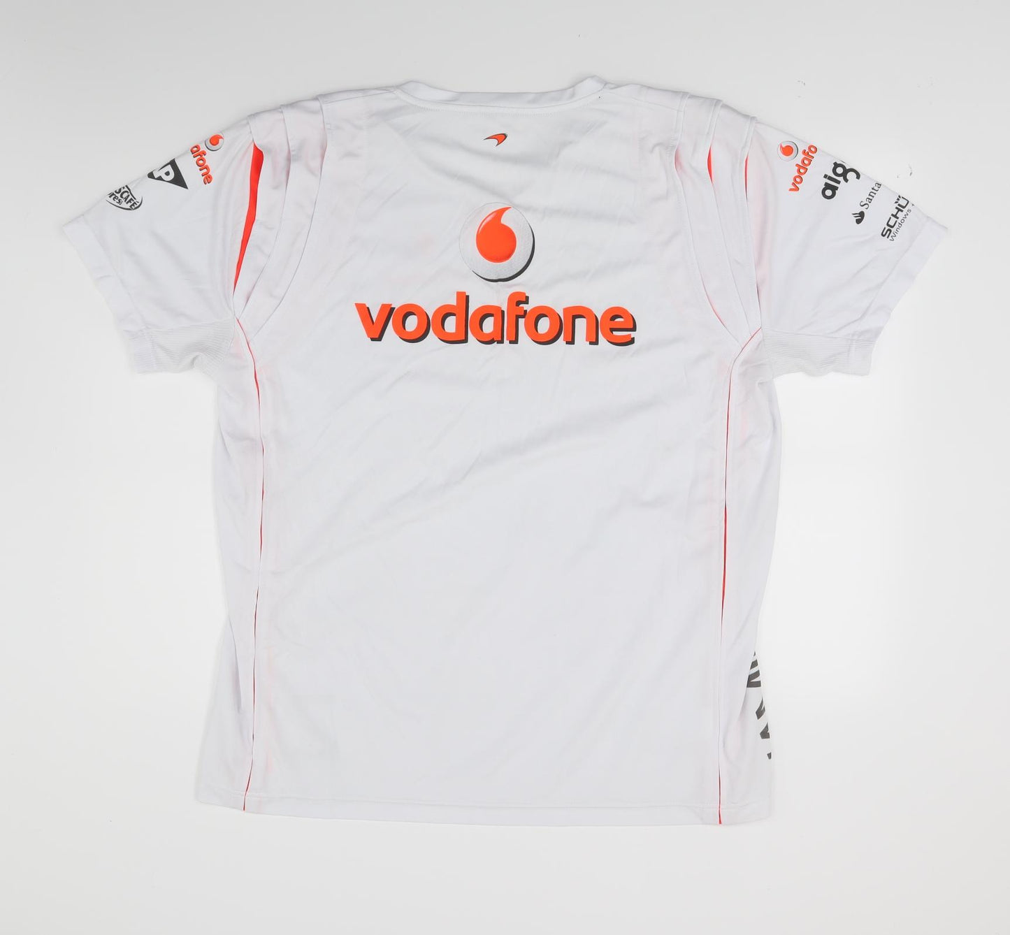Vodafone Mclaren Mens White    T-Shirt Size 2XL  - McLaren F1 Signed Unkown