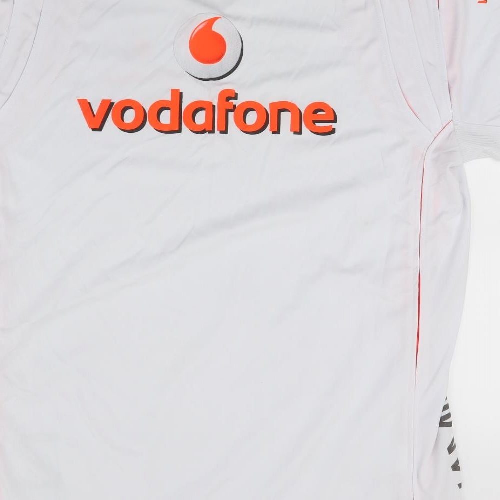 Vodafone Mclaren Mens White    T-Shirt Size 2XL  - McLaren F1 Signed Unkown