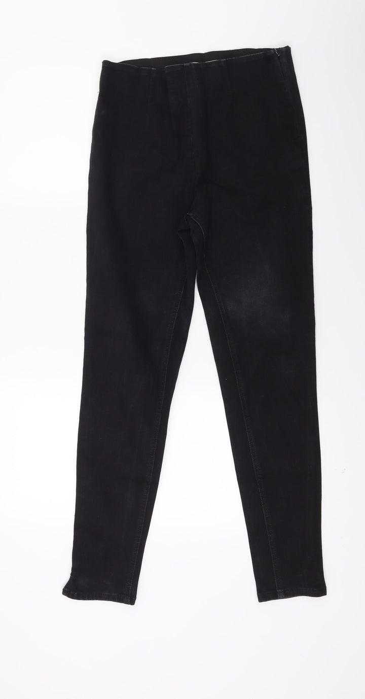 Preworn Womens Black  Denim Jegging Jeans Size 8 L26.5 in