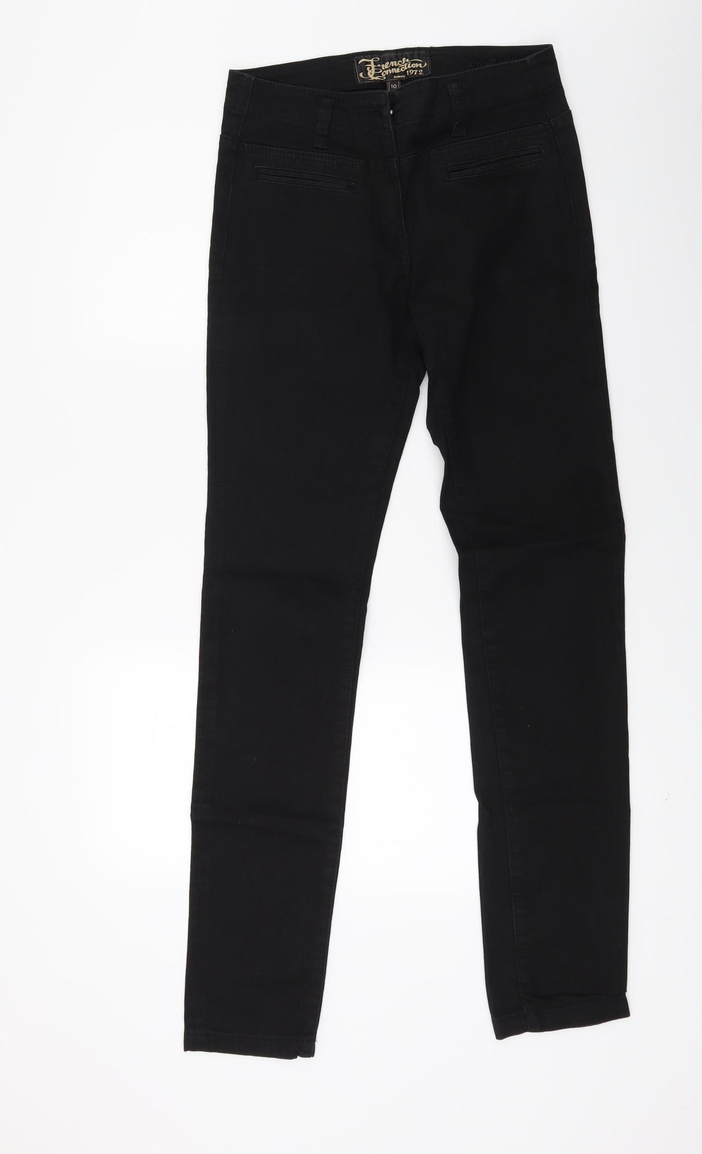 French Connection Womens Black  Denim Skinny Jeans Size 10 L31 in