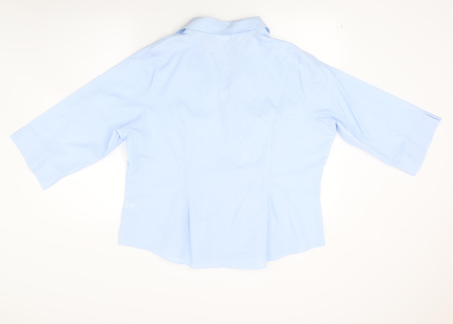 Marks and Spencer Womens Blue   Basic Button-Up Size 22