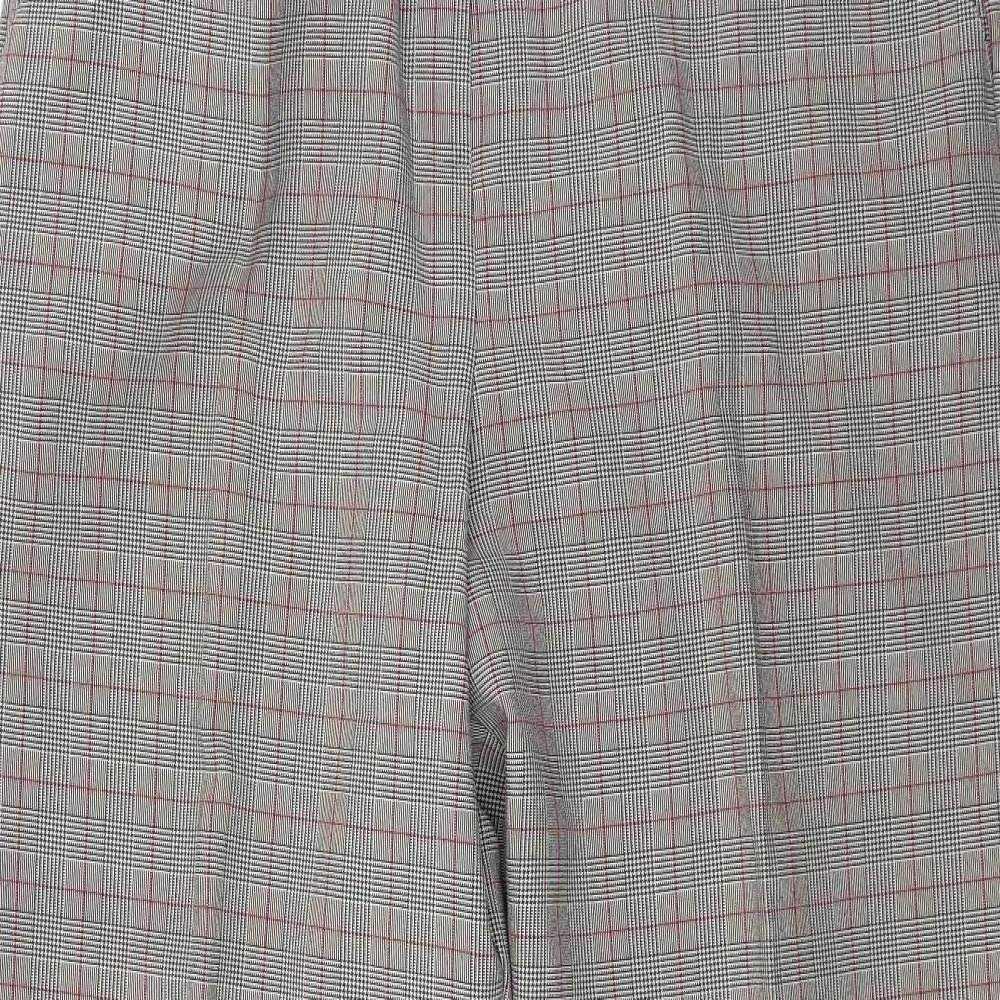 E vie Womens Brown Check  Trousers  Size 16 L26 in