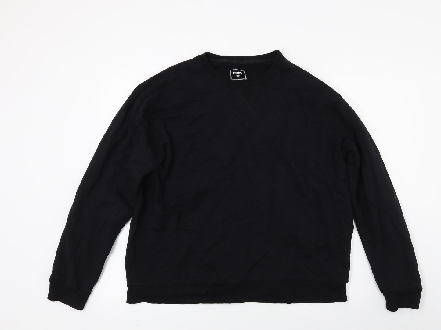 Pep & co Womens Black   Pullover Sweatshirt Size XL