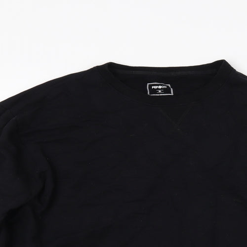 Pep & co Womens Black   Pullover Sweatshirt Size XL
