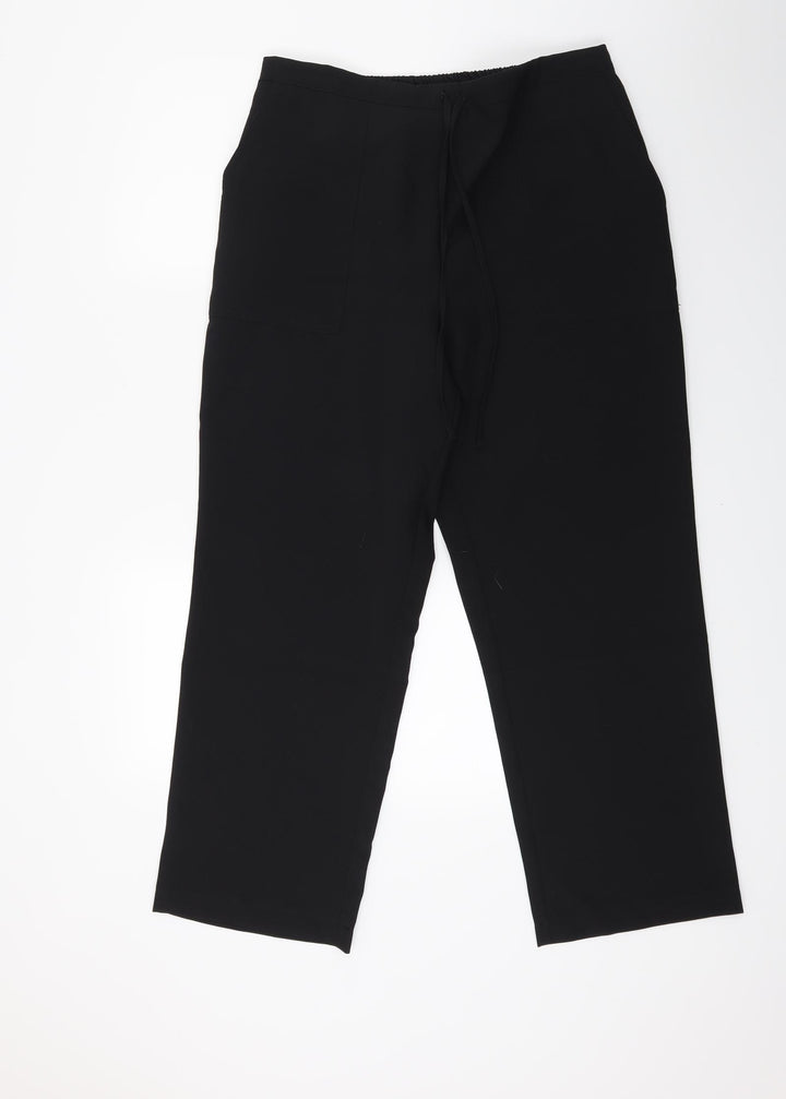 Damart Womens Black Trousers Size 18 L24 in