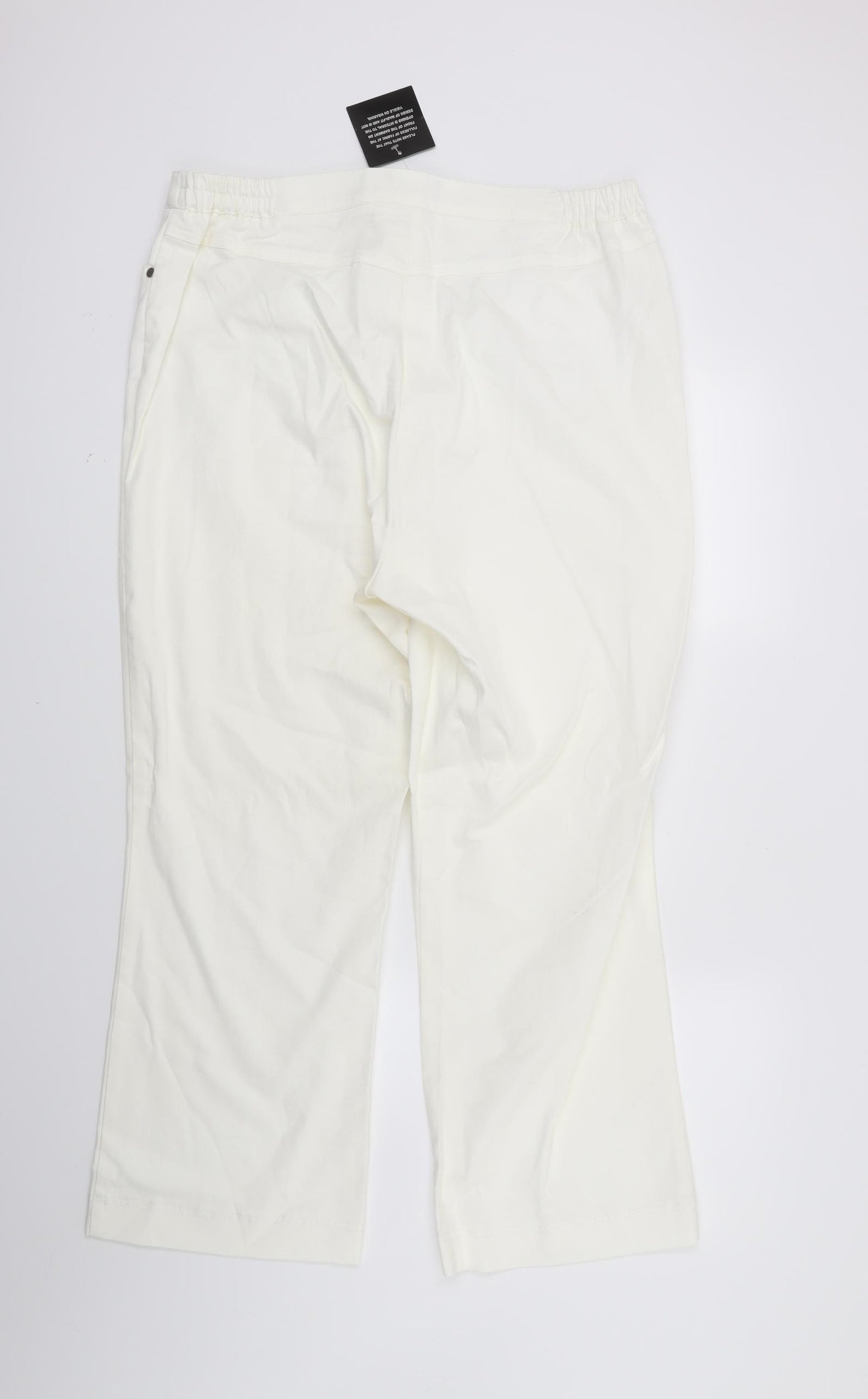 Magic Fit Womens White  Denim Bootcut Jeans Size 18 L24 in