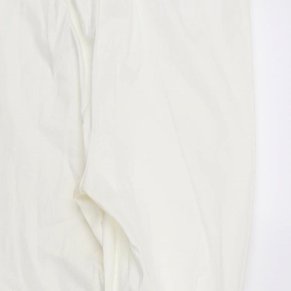 Magic Fit Womens White  Denim Bootcut Jeans Size 18 L24 in