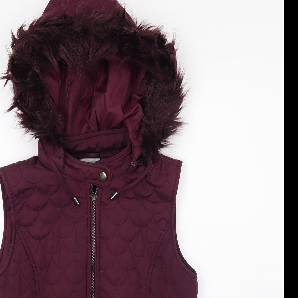 TU Womens Red   Gilet Coat Size 8