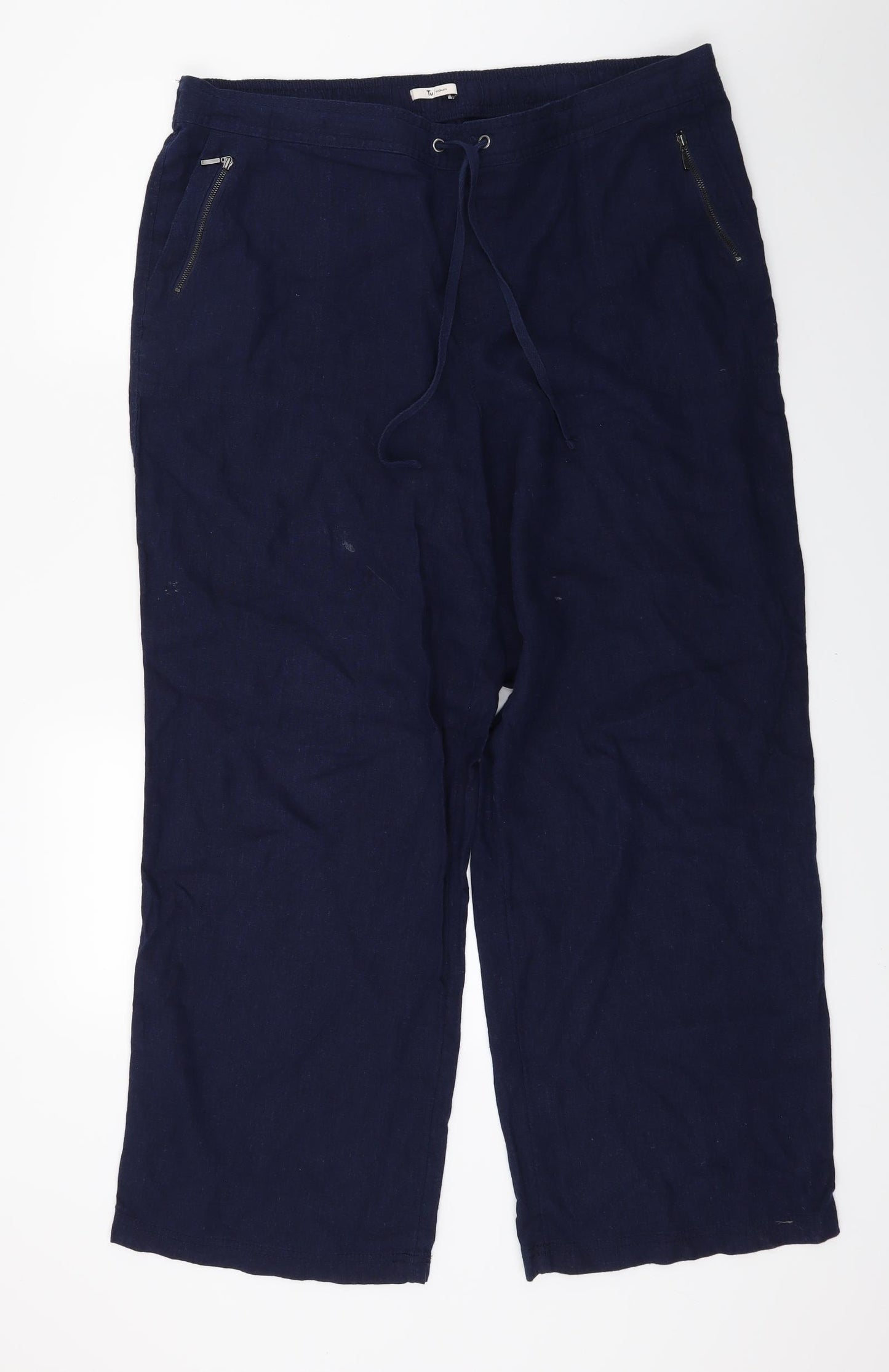 TU Womens Blue   Trousers  Size 18 L25 in