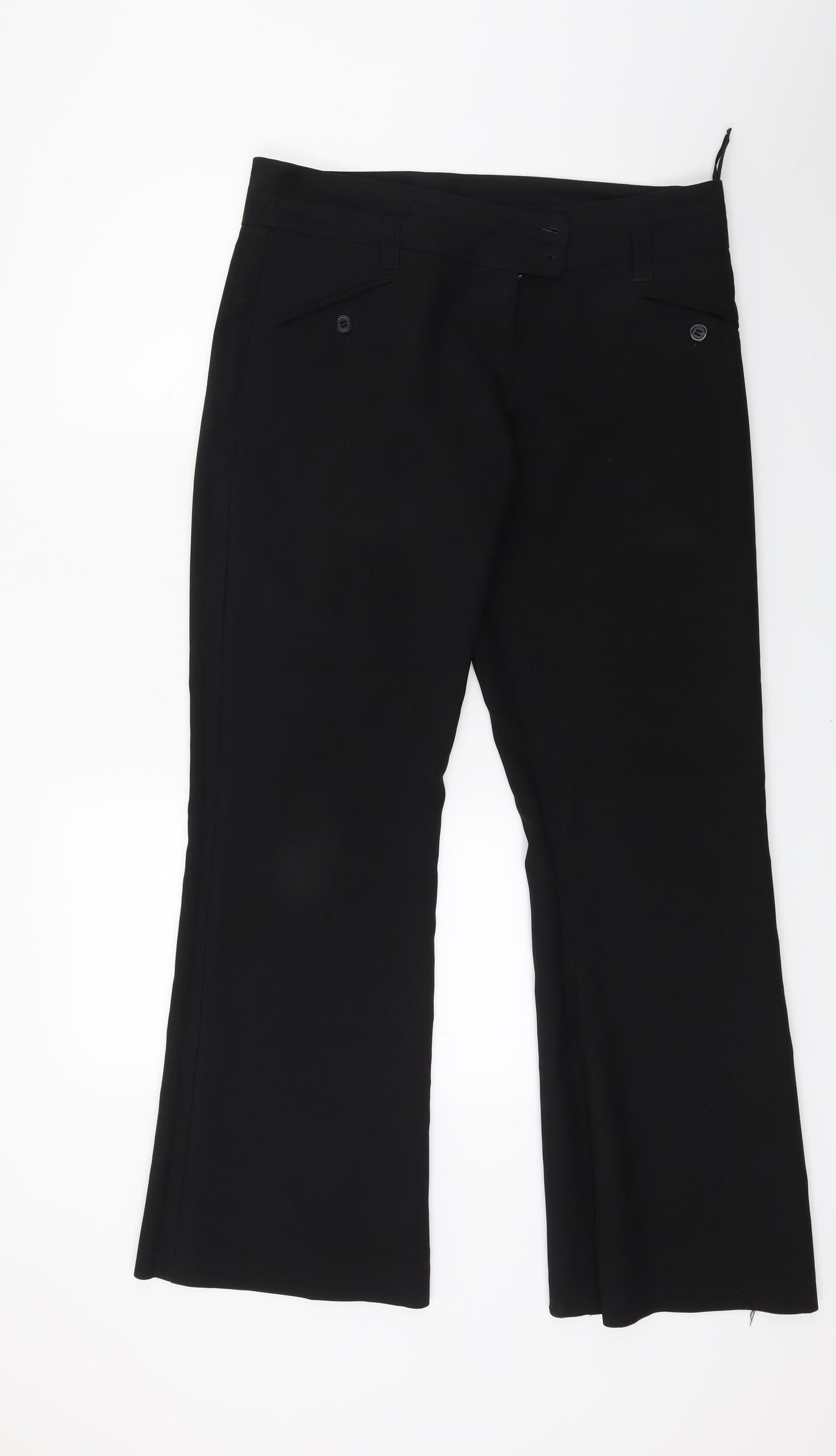 Newlook Womens Black   Trousers  Size 12 L26.5 in