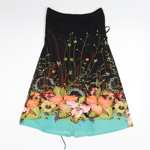 Apricot Womens Multicoloured Floral  A-Line  Size L