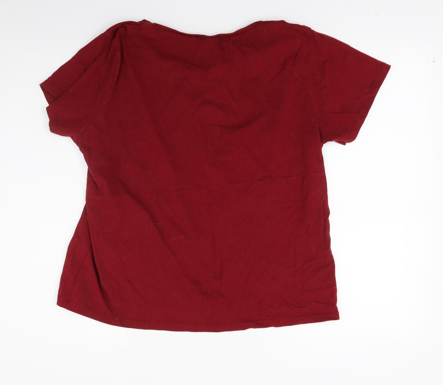 harry potter` Womens Red   Basic T-Shirt Size L  - Hogwarts
