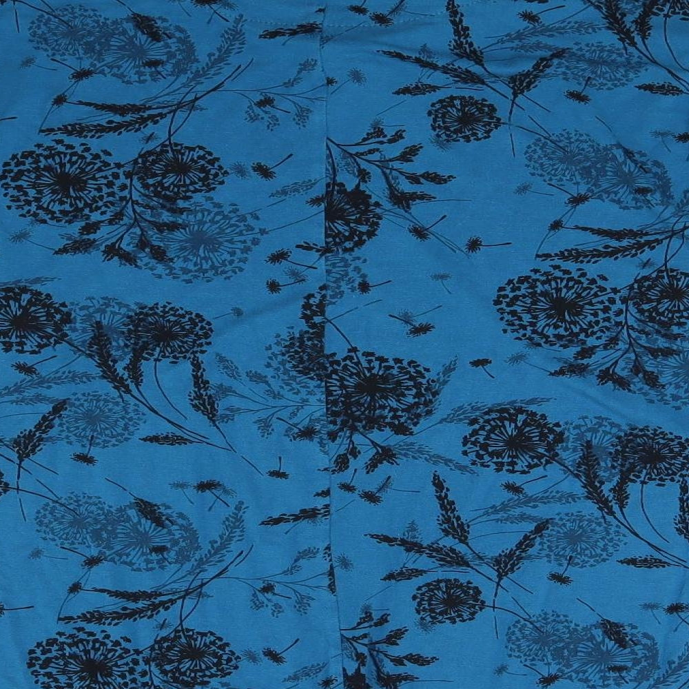 Matalan Womens Blue Floral  Tunic T-Shirt Size 14