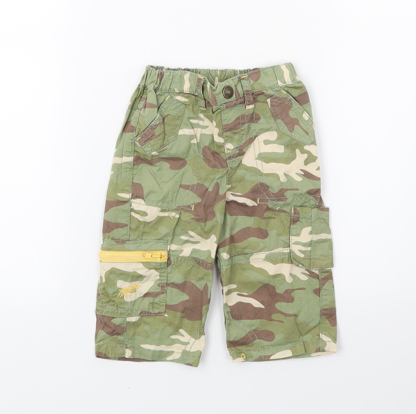 Cherokee Boys Green Camouflage  Cargo Trousers Size 3-6 Months