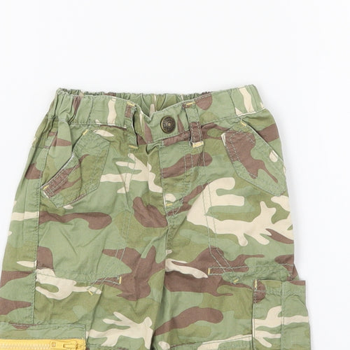 Cherokee Boys Green Camouflage  Cargo Trousers Size 3-6 Months