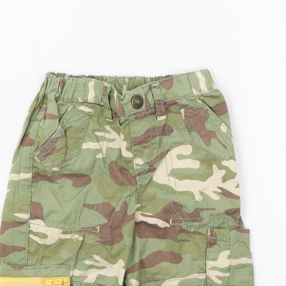 Cherokee Boys Green Camouflage  Cargo Trousers Size 3-6 Months