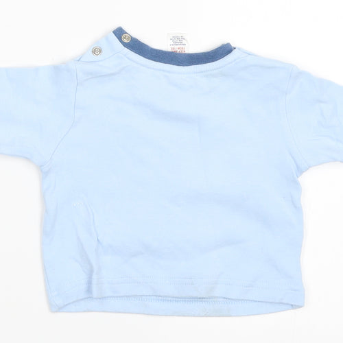 TU Boys Blue   Basic T-Shirt Size 0-3 Months