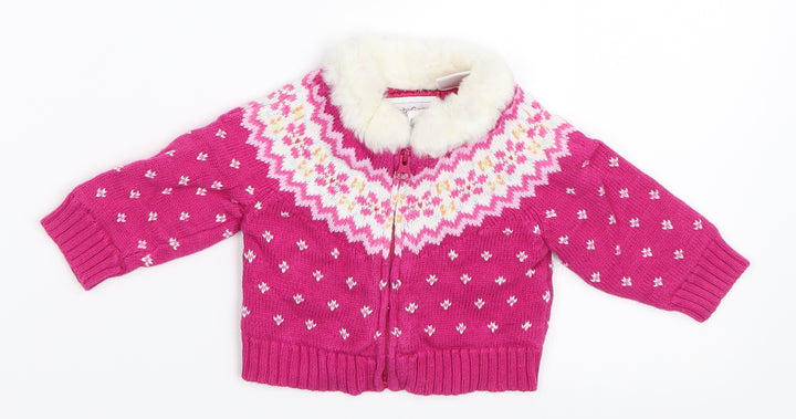 Gap Girls Pink   Jacket  Size 3-6 Months