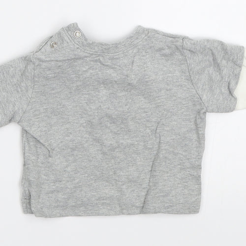 NEXT Boys Grey   Basic T-Shirt Size 0-3 Months