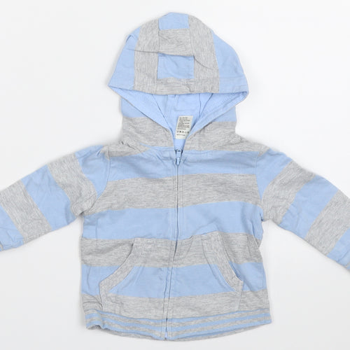 Tiny Ted Boys Blue Striped  Jacket  Size 3-6 Months