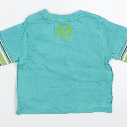 Rocha Little Rocha Boys Green   Basic T-Shirt Size 3-6 Months