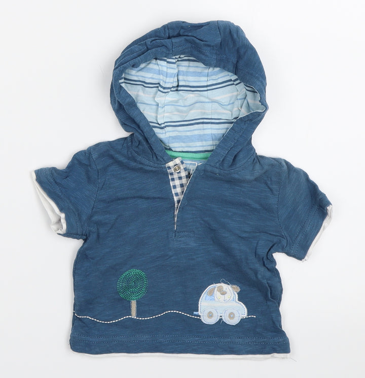 TU Boys Blue Basic T-Shirt Size 3-6 Months