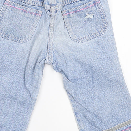 NEXT Girls Blue  Denim Capri Jeans Size 6-9 Months