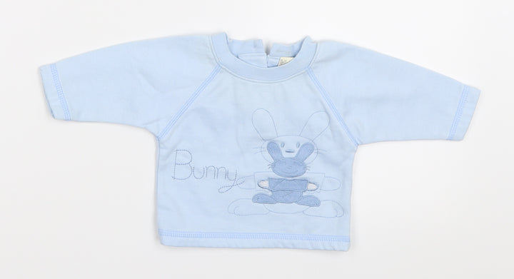 Tiny Ted Boys Blue   Basic T-Shirt Size Newborn