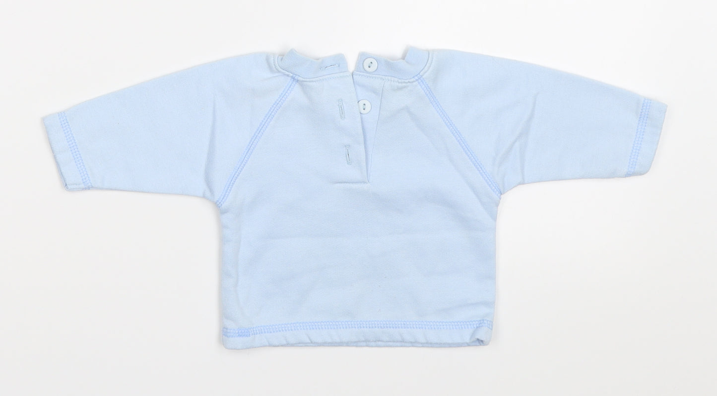 Tiny Ted Boys Blue   Basic T-Shirt Size Newborn