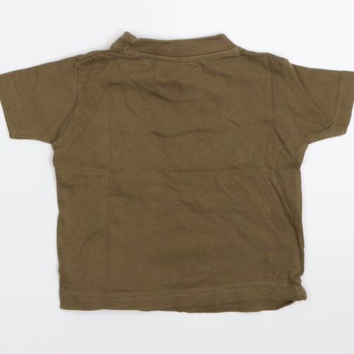 Earlydays Boys Brown   Basic T-Shirt Size 6-9 Months