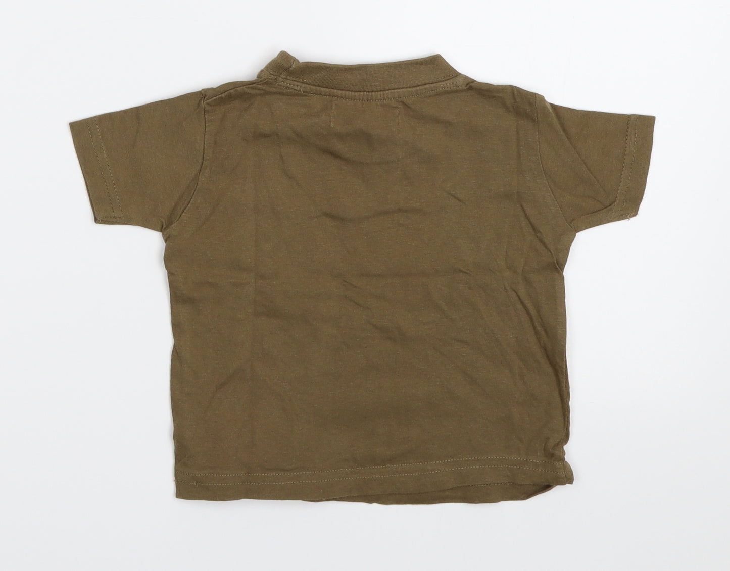 Earlydays Boys Brown   Basic T-Shirt Size 6-9 Months