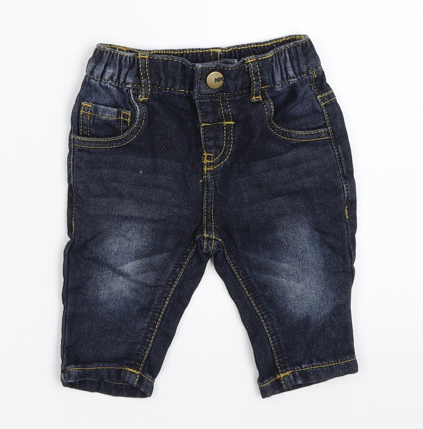 Nutmeg Boys Blue  Denim Capri Jeans Size Newborn