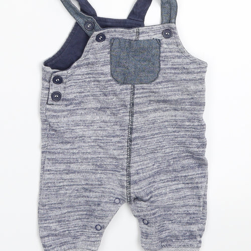 TU Boys Blue   Dungaree One-Piece Size 0-3 Months