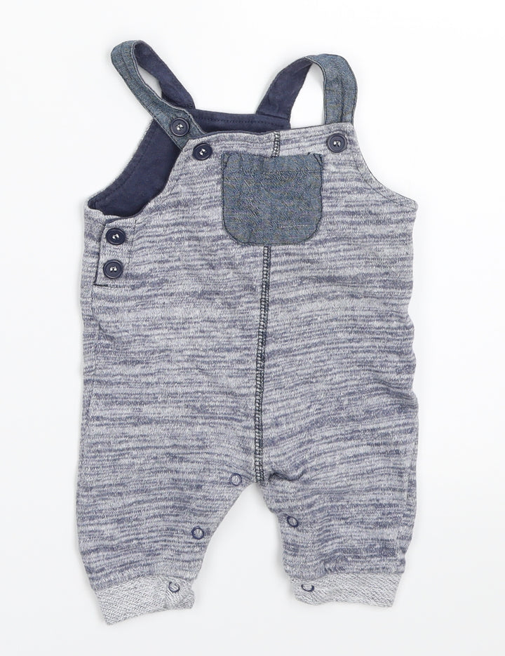 TU Boys Blue   Dungaree One-Piece Size 0-3 Months