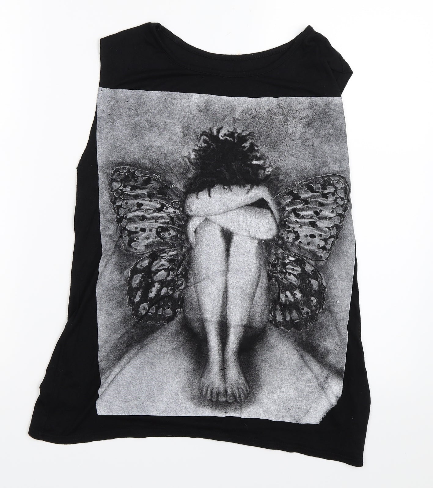 Preworn Womens Black   Basic Tank Size M