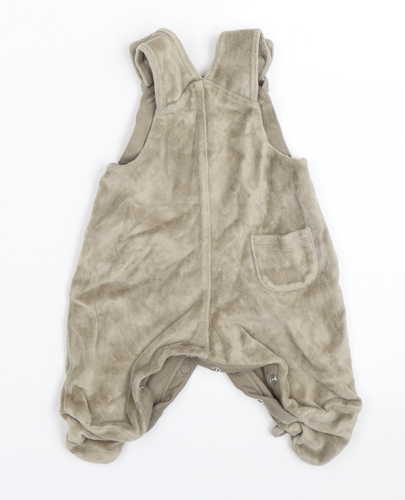 NEXT Boys Beige   Dungaree One-Piece Size Newborn
