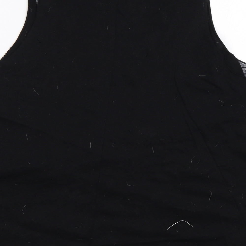 River Island Womens Black   Basic Tank Size 8