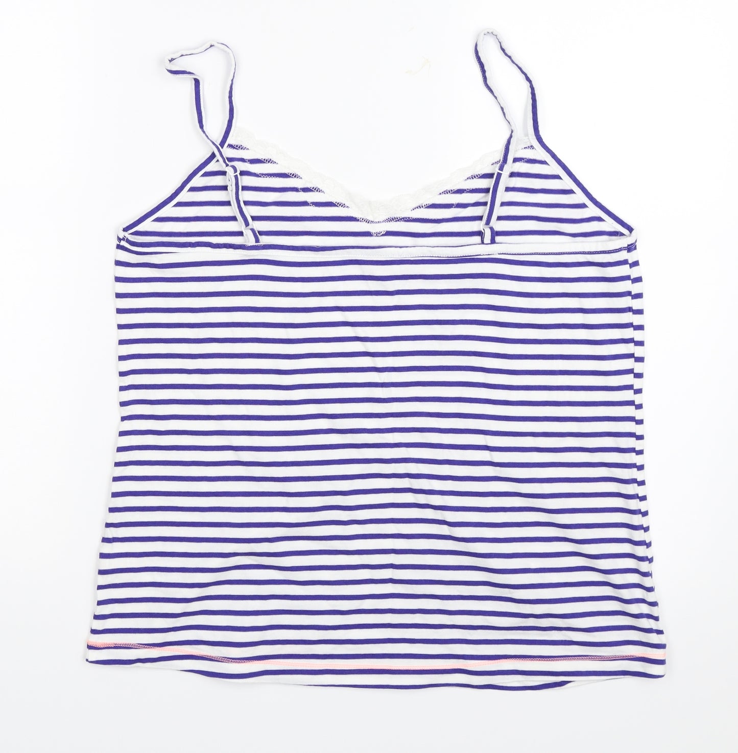 TU Womens Blue Striped  Camisole T-Shirt Size 18