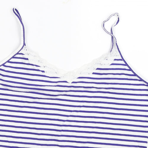 TU Womens Blue Striped  Camisole T-Shirt Size 18