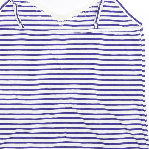 TU Womens Blue Striped  Camisole T-Shirt Size 18