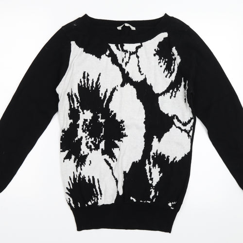 Peacocks Womens Black   Pullover Jumper Size 10