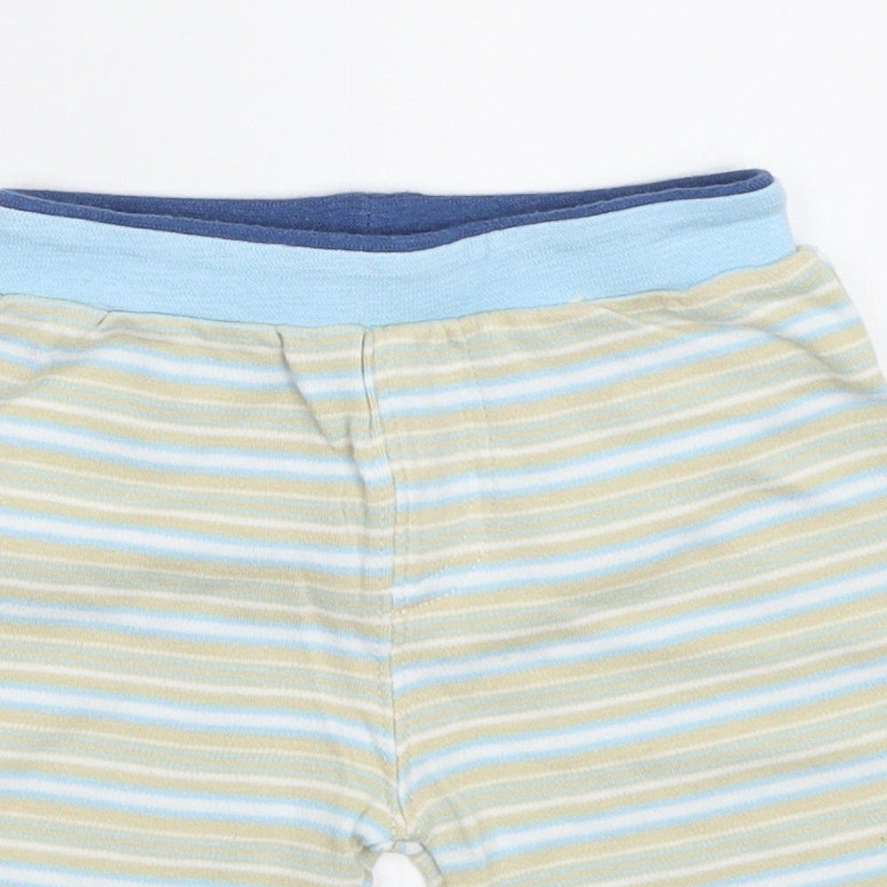 Tiny Ted Boys Beige Striped  Jogger Trousers Size 0-3 Months