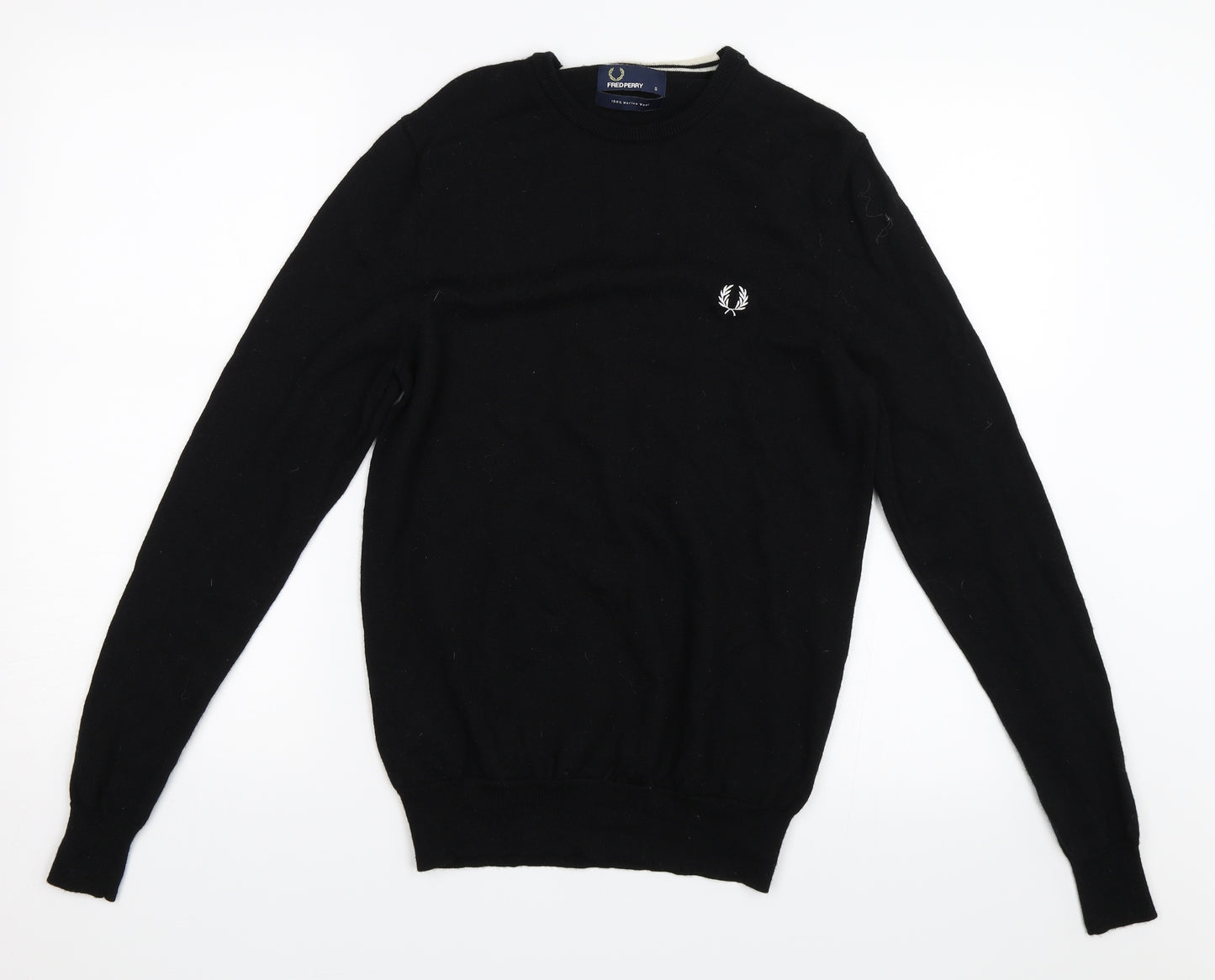 Fred Perry Mens Black   Pullover Jumper Size S