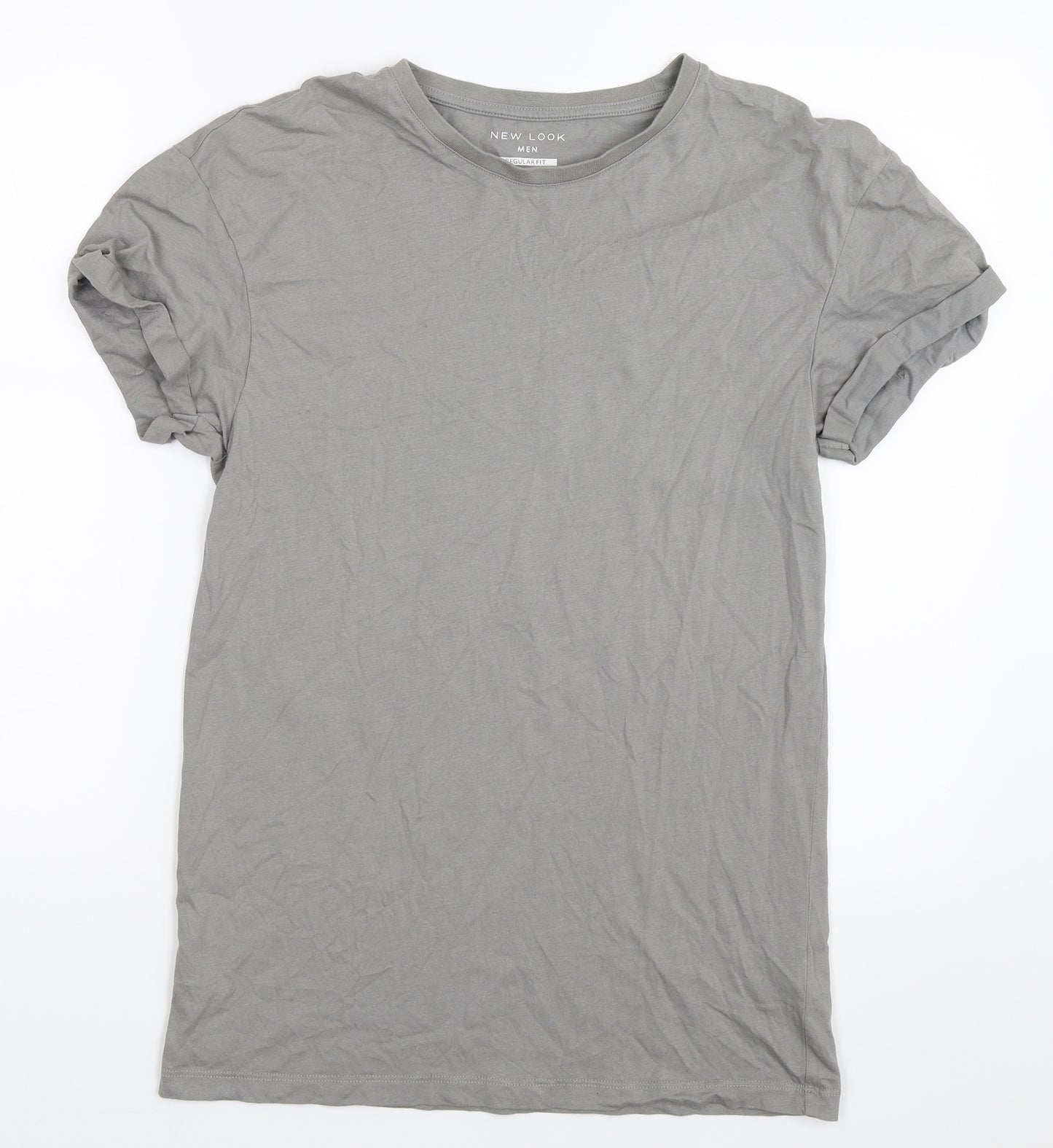 New Look Mens Grey    T-Shirt Size S