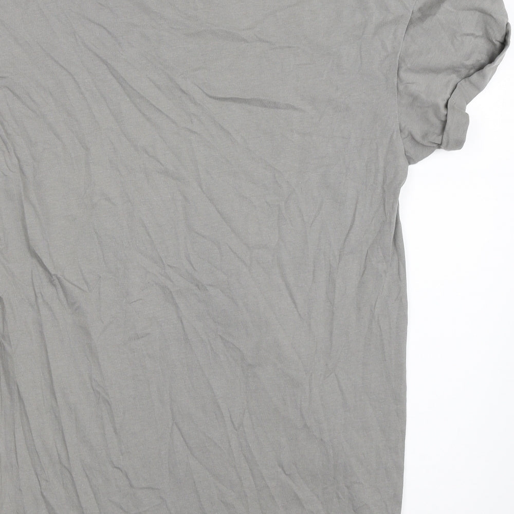 New Look Mens Grey    T-Shirt Size S
