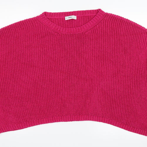Zara Womens Pink   Pullover Jumper Size M