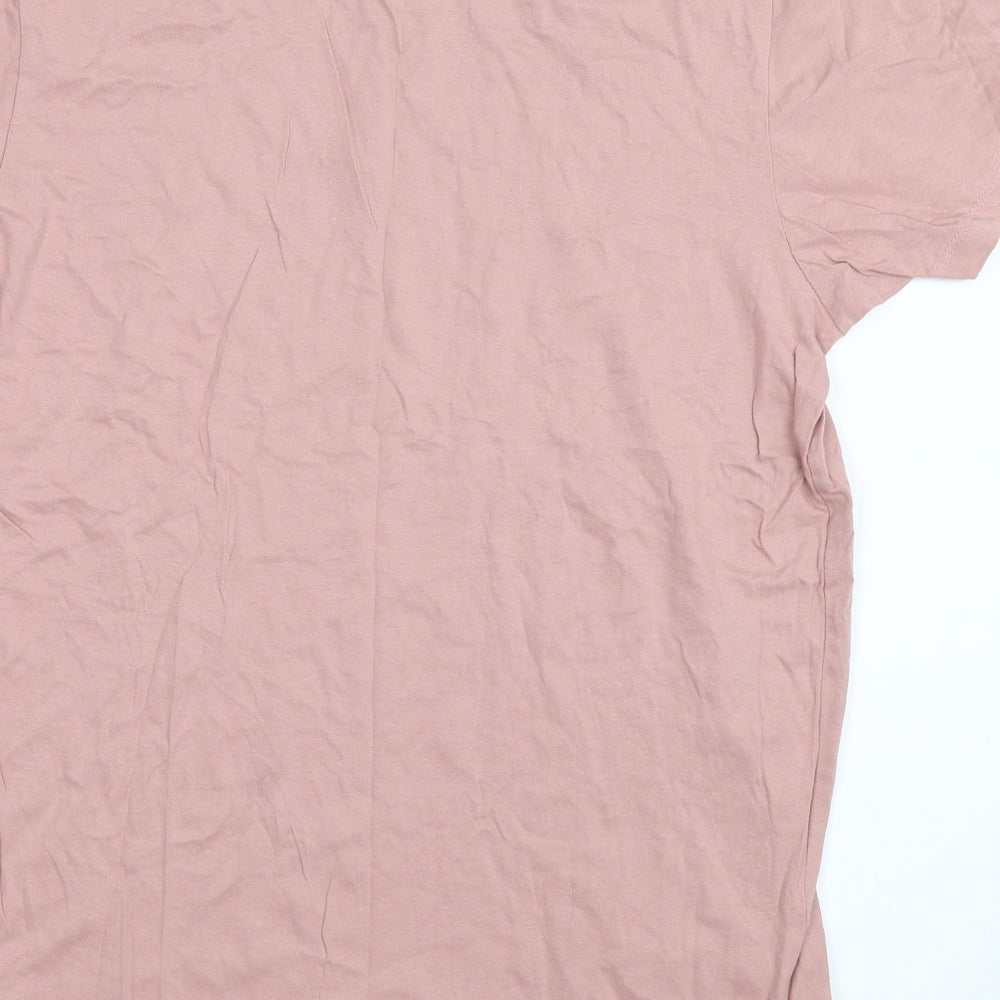 Cedar Wood State Mens Pink    T-Shirt Size L