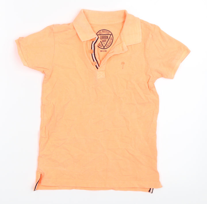 Matalan Boys Orange Basic Polo Size 5 Years