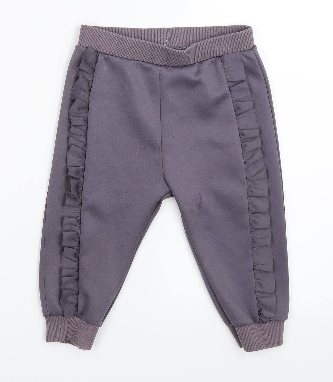 River Island Girls Grey   Jogger Trousers Size 18-24 Months